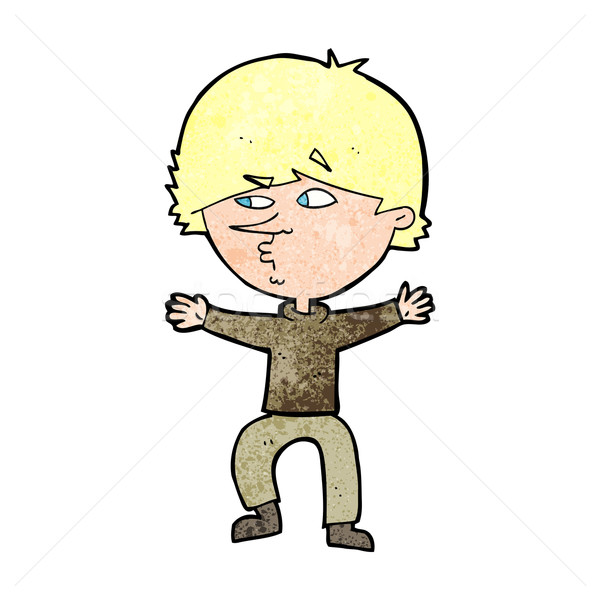 Desen animat suspect om mână proiect nebun Imagine de stoc © lineartestpilot