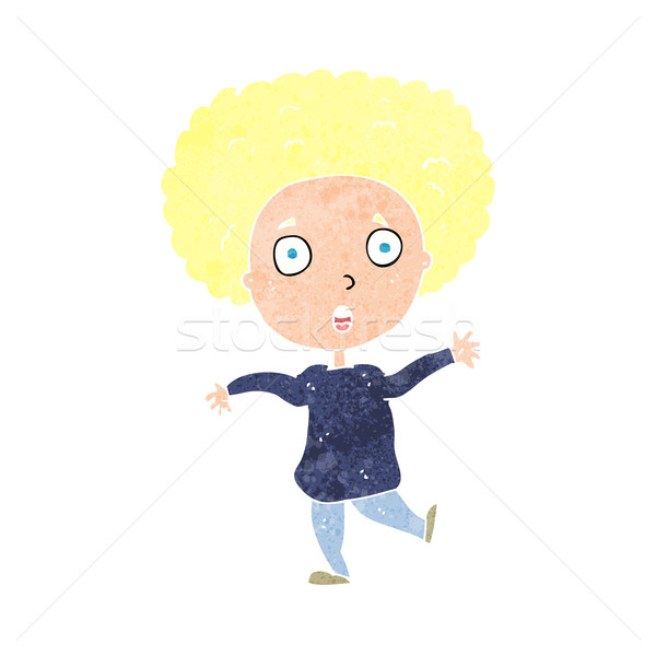 cartoon startled person Stock photo © lineartestpilot