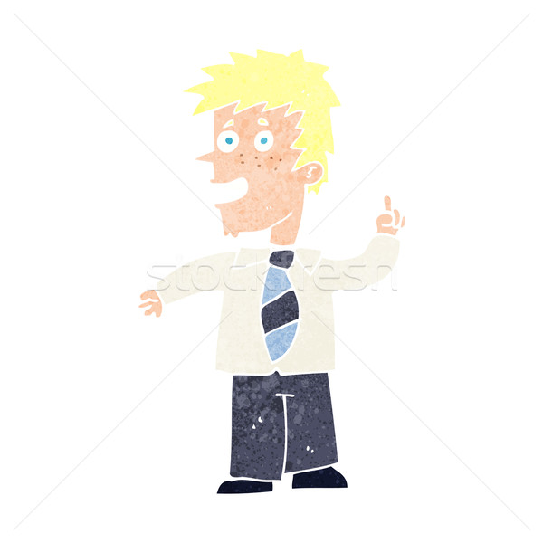 cartoon man with idea Stock photo © lineartestpilot