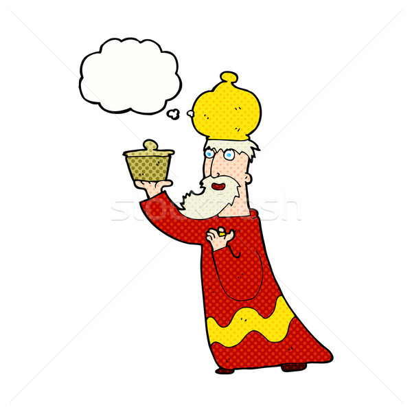 one of the three wise men with thought bubble Stock photo © lineartestpilot