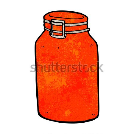 comic cartoon glass jar Stock photo © lineartestpilot