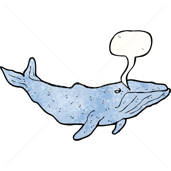 Karikatur Wal Textur Hand glücklich Zeichnung Stock foto © lineartestpilot