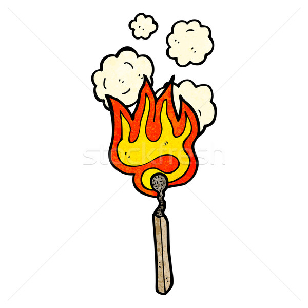burning match cartoon Stock photo © lineartestpilot