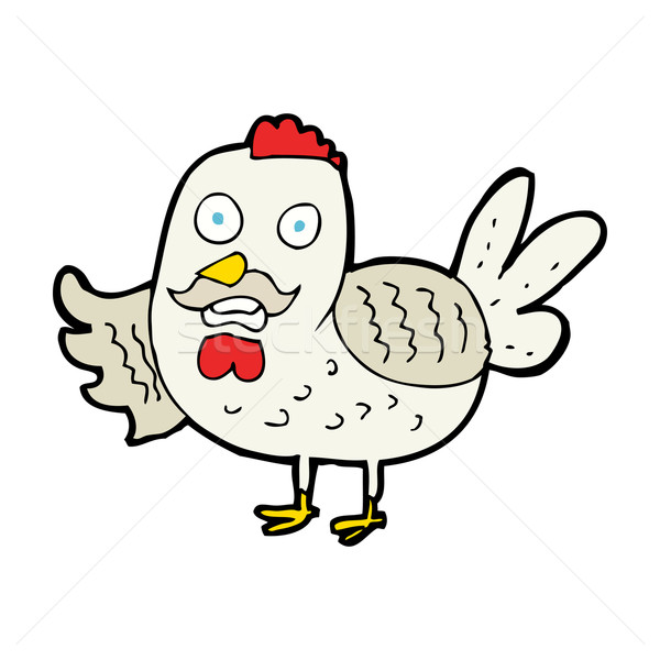 cartoon old rooster Stock photo © lineartestpilot