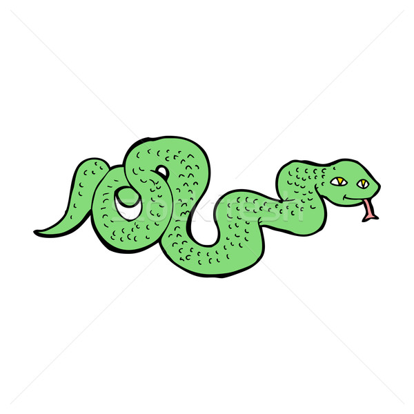 Cartoon змеи дизайна искусства ретро смешные Сток-фото © lineartestpilot