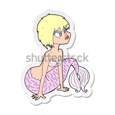 Stock photo: cartoon pretty woman in underwear