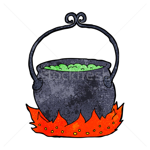 cartoon witch's cauldron Stock photo © lineartestpilot