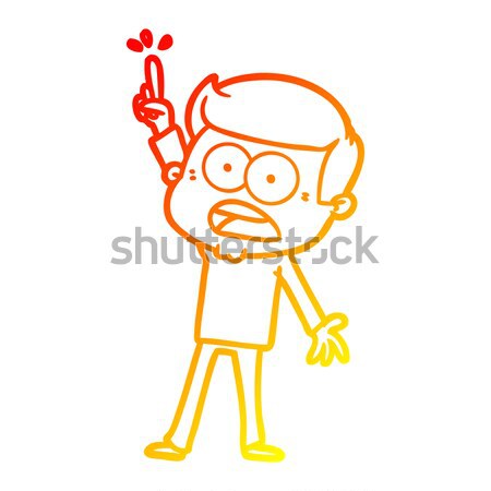 comic cartoon balding man explaining Stock photo © lineartestpilot