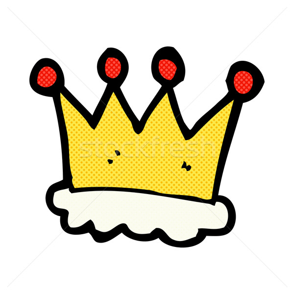 comic cartoon crown symbol Stock photo © lineartestpilot