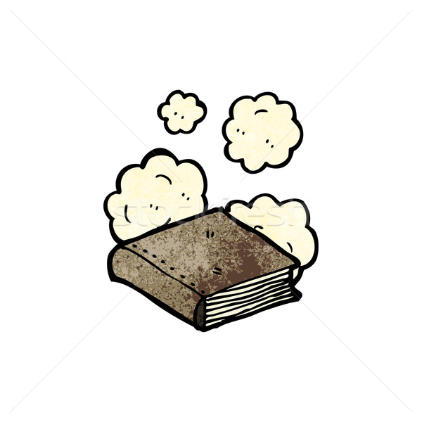 Stock photo: dusty old book cartoon