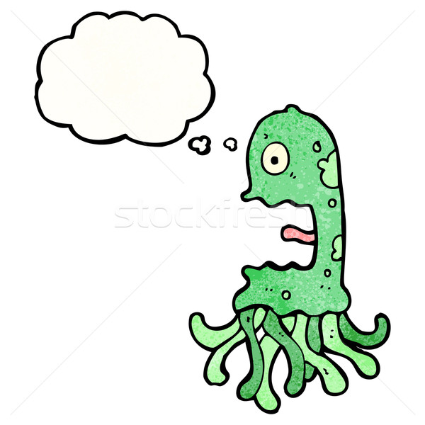 Stock photo: crazy jellyfish cartoon