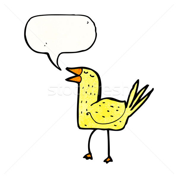 funny cartoon bird Stock photo © lineartestpilot
