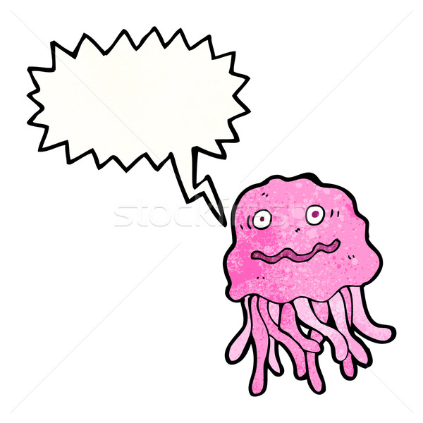 Cartoon медуз ретро рисунок Cute иллюстрация Сток-фото © lineartestpilot