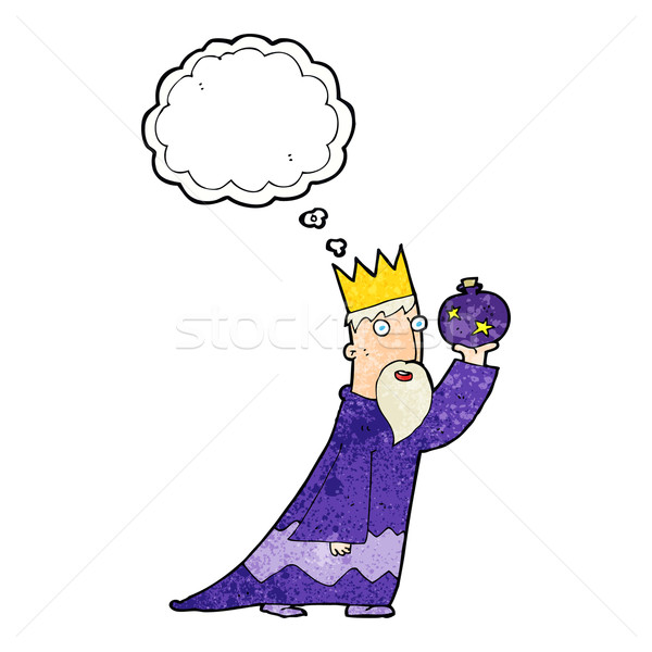 one of the three wise men with thought bubble Stock photo © lineartestpilot
