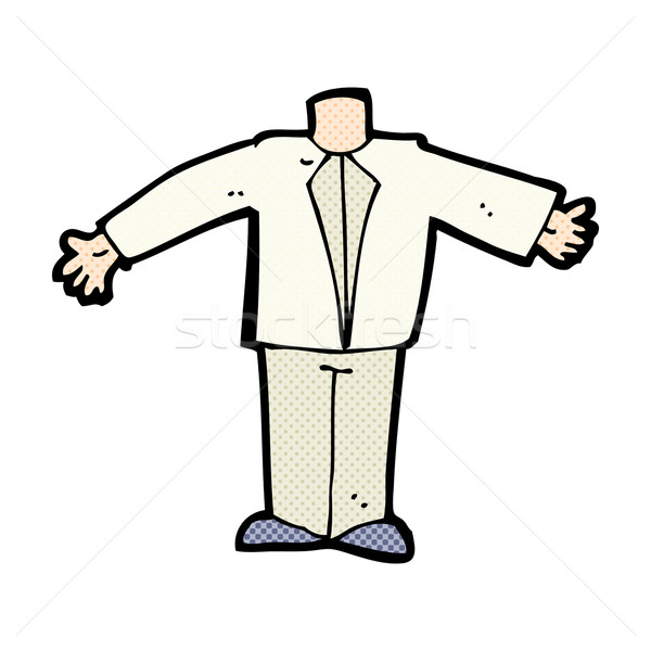 Komik karikatür vücut takım elbise maç Stok fotoğraf © lineartestpilot