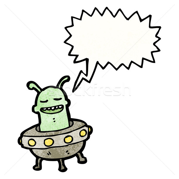 cartoon alien invader Stock photo © lineartestpilot