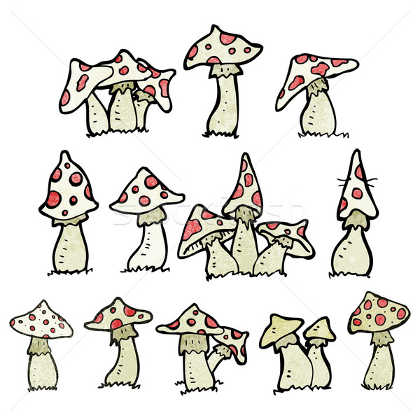 cartoon toadstools collection Stock photo © lineartestpilot