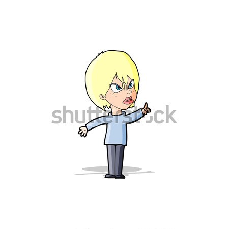 cartoon woman arguing Stock photo © lineartestpilot