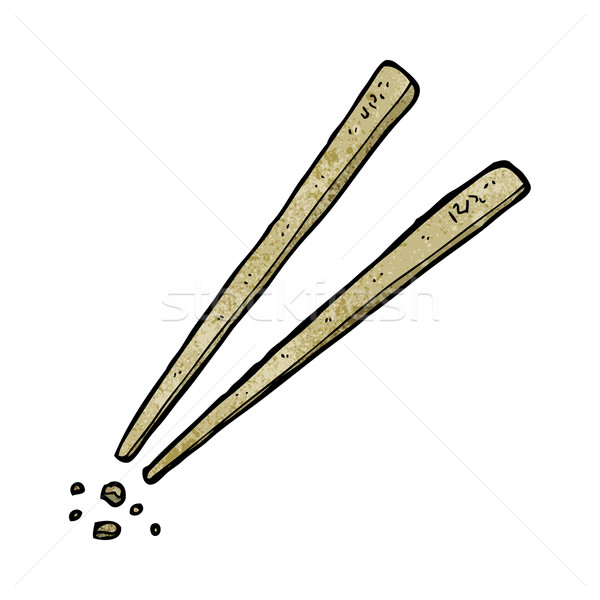 cartoon chopsticks Stock photo © lineartestpilot