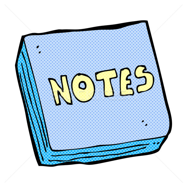 comic cartoon notes pad Stock photo © lineartestpilot