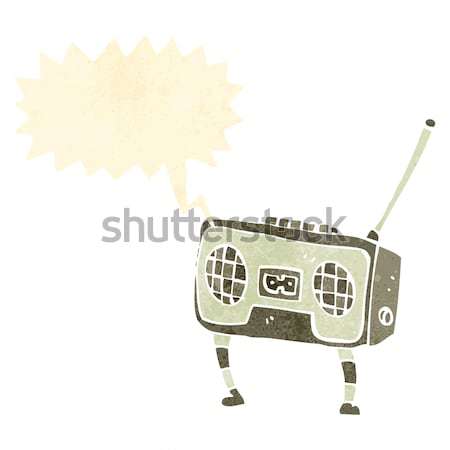 cartoon astronaut helmet with thought bubble Stock photo © lineartestpilot