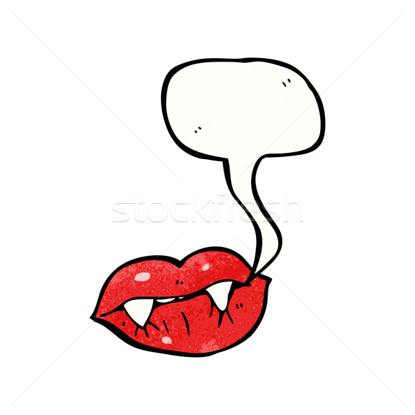 cartoon vampire lips Stock photo © lineartestpilot