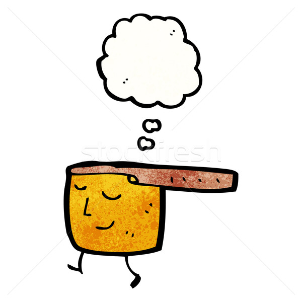 cartoon walking saucepan Stock photo © lineartestpilot