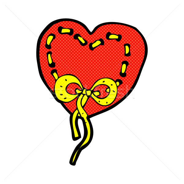stitched heart comic cartoon Stock photo © lineartestpilot