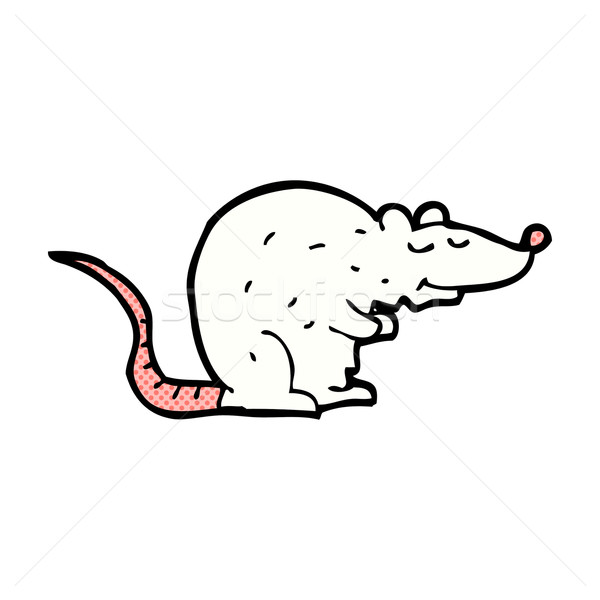 Comic desen animat şobolan retro stil Imagine de stoc © lineartestpilot