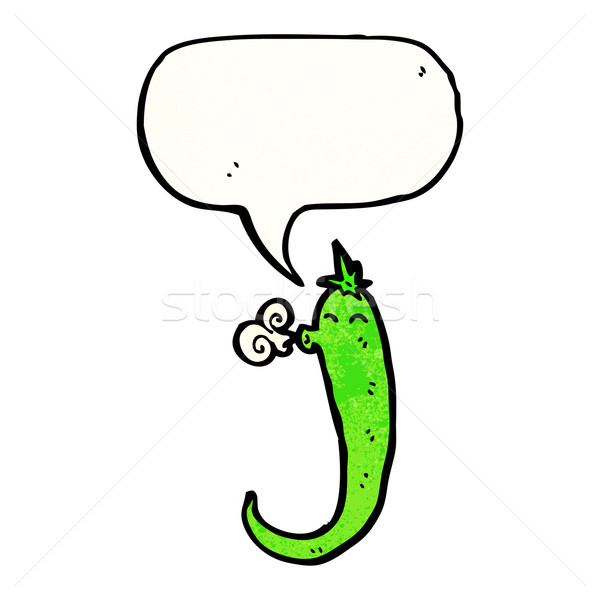 talking chili pepper cartoon Stock photo © lineartestpilot