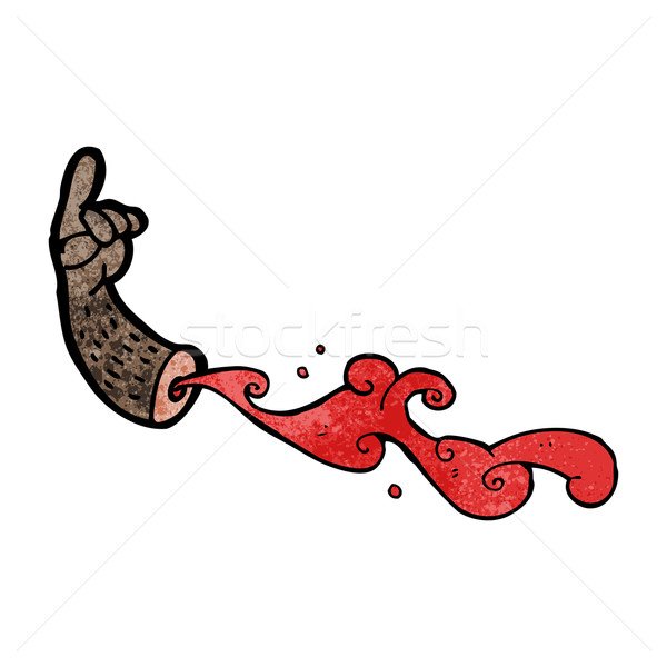 gross severed arm cartoon Stock photo © lineartestpilot