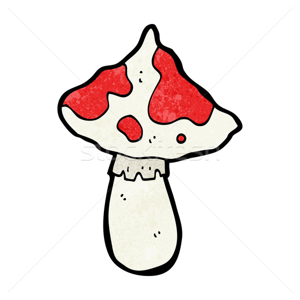 Cartoon champignon vénéneux main design fou magie Photo stock © lineartestpilot
