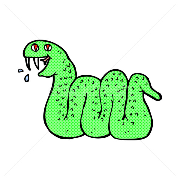 комического Cartoon змеи ретро стиль Сток-фото © lineartestpilot