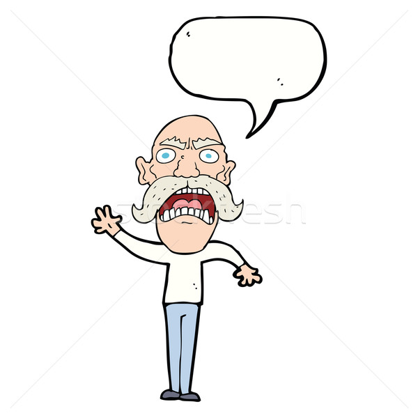 clipart grumpy old man