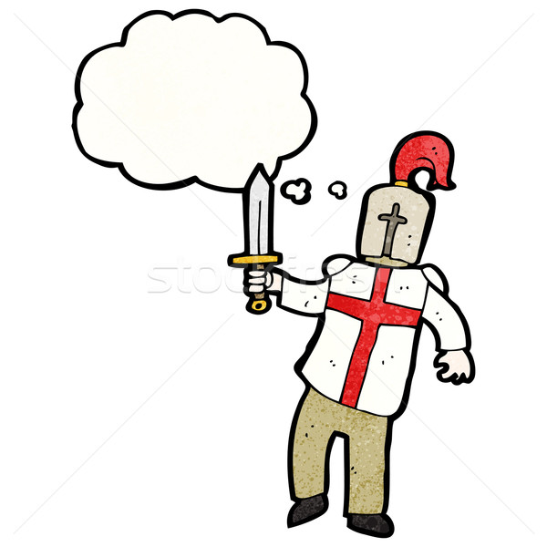 cartoon medieval knight Stock photo © lineartestpilot