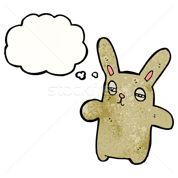 funny tired cartoon rabbit Stock photo © lineartestpilot