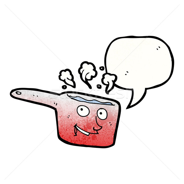 hot saucepan cartoon Stock photo © lineartestpilot