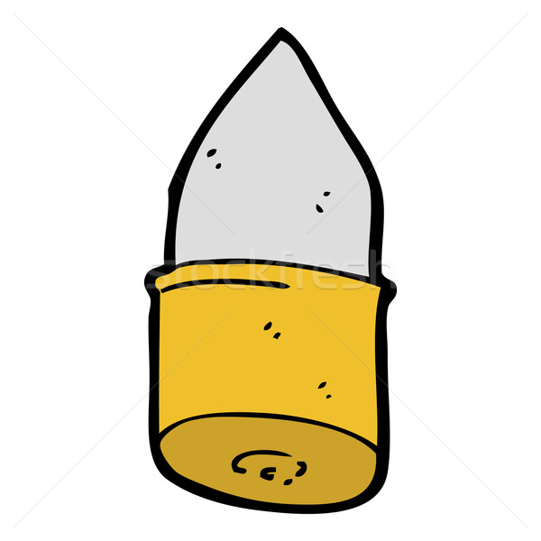 Cartoon bullet design art rétro drôle [[stock_photo]] © lineartestpilot