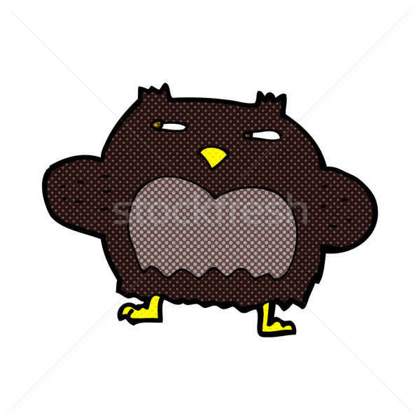 comic cartoon suspicious owl Stock photo © lineartestpilot