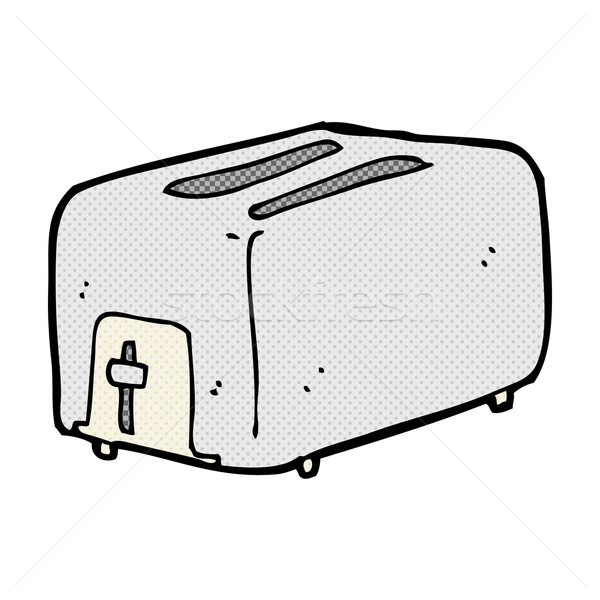 комического Cartoon тостер ретро стиль Сток-фото © lineartestpilot