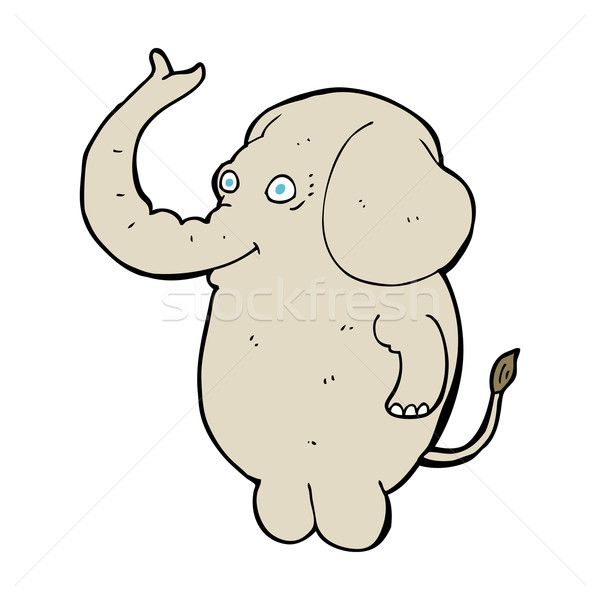 Сток-фото: Cartoon · смешные · слон · стороны · дизайна · животные