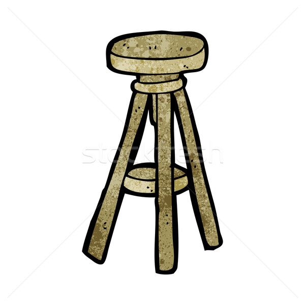 Stock photo: cartoon stool