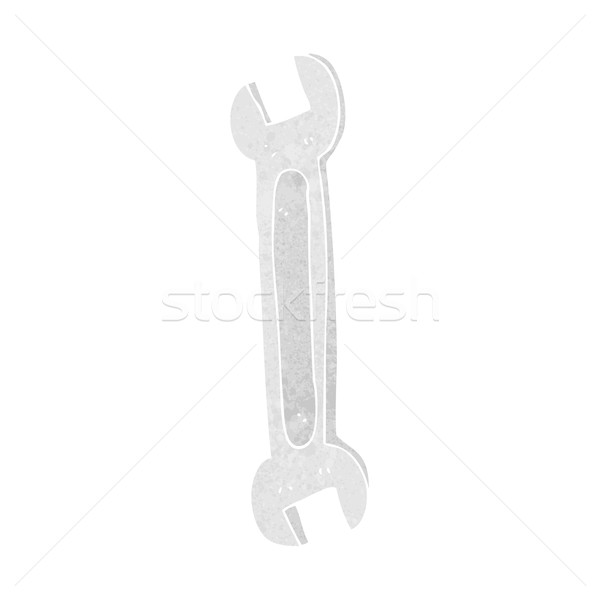 Cartoon moersleutel hand ontwerp gek tool Stockfoto © lineartestpilot