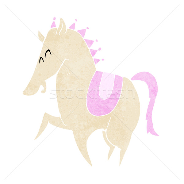 cartoon prancing horse Stock photo © lineartestpilot