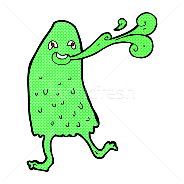 Stock photo: comic cartoon funny slime monster
