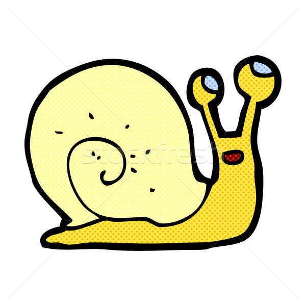 comic cartoon snail Stock photo © lineartestpilot