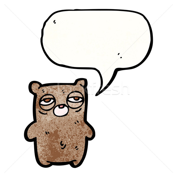 tired bear cartoon Stock photo © lineartestpilot