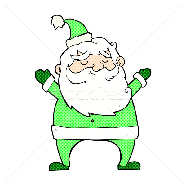 jolly santa comic cartoon Stock photo © lineartestpilot