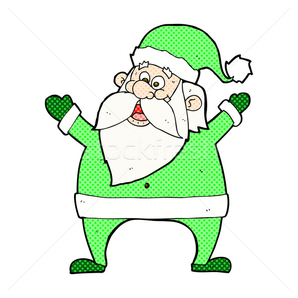 jolly santa comic cartoon Stock photo © lineartestpilot