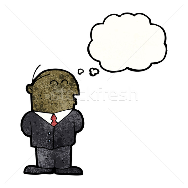 Karikatur Altern Geschäftsmann Business Mann Retro Stock foto © lineartestpilot